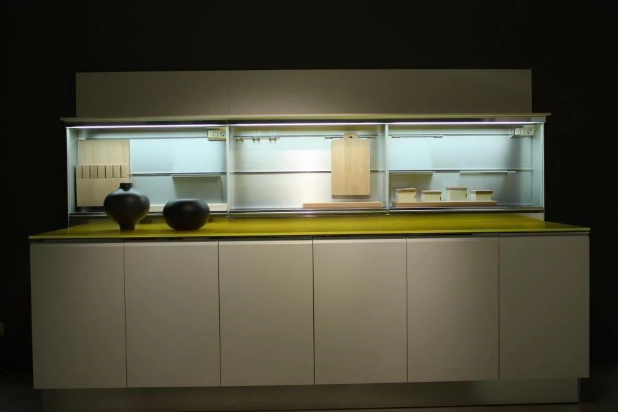 Cucina lineare Molteni&C - Dada Engineered Trim top giallo