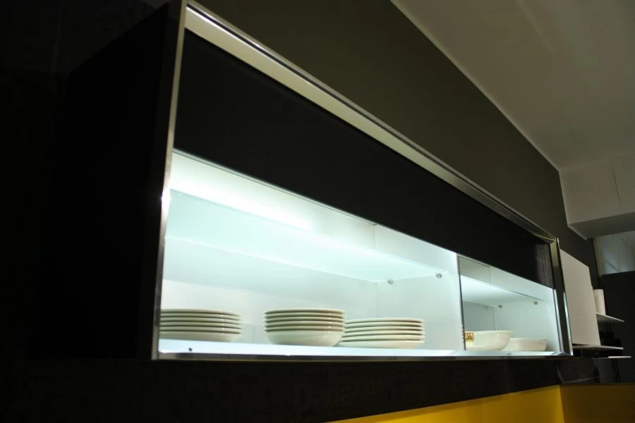 Cucina lineare Molteni&C - Dada Engineered Trim top giallo