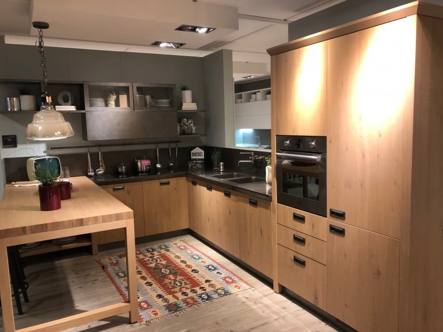 Cucina con penisola Scavolini DIESEL SOCIAL KITCHEN