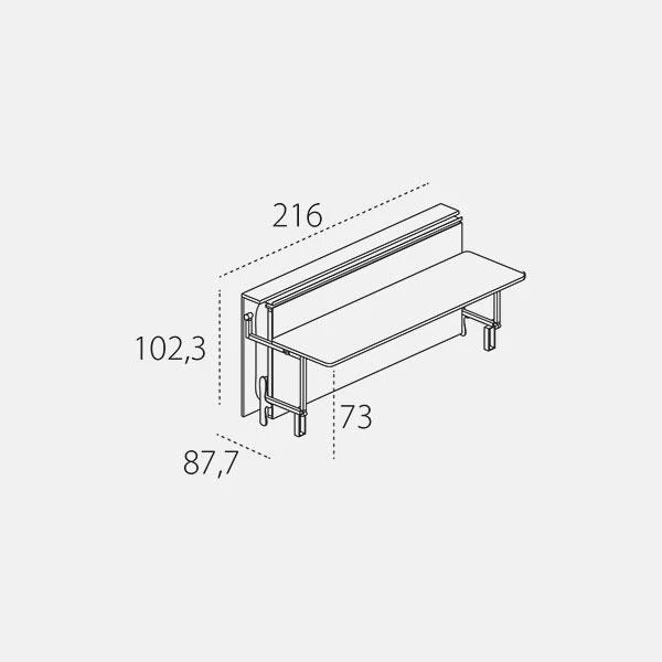 Letto a scomparsa Clei Cabrio in