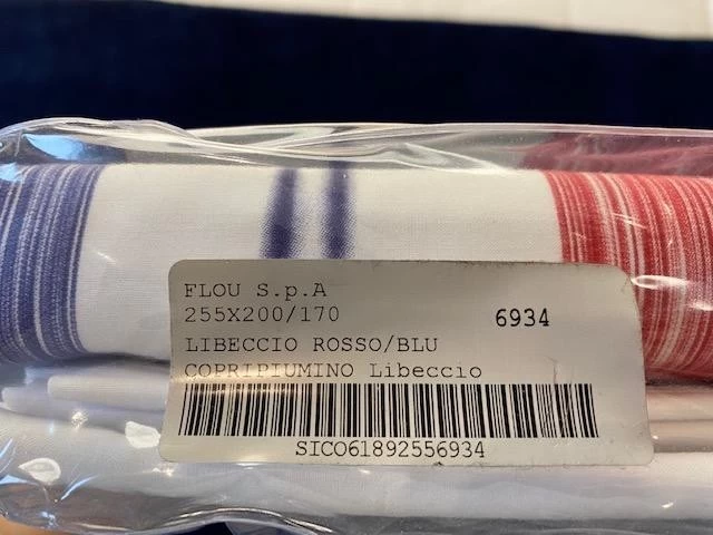 Biancheria da letto Flou Libeccio Rosso/blu 6934