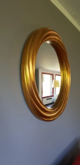 Specchio Spini Gold Tondo