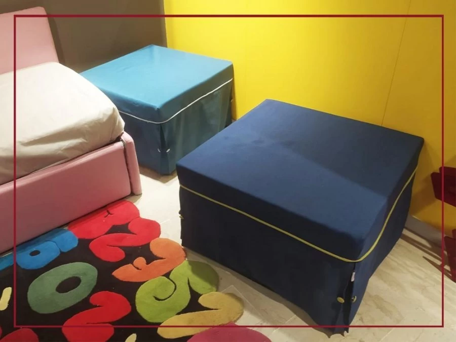 Pouf Produzione Artigianale NAPOLI CON LETTO