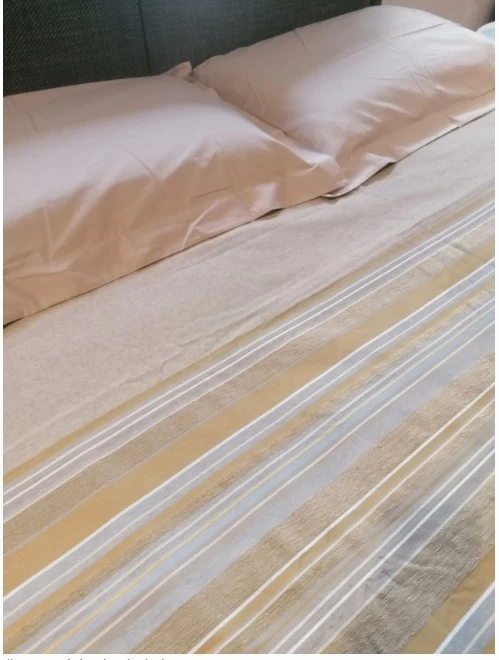 Biancheria da letto Flou india beige e oro