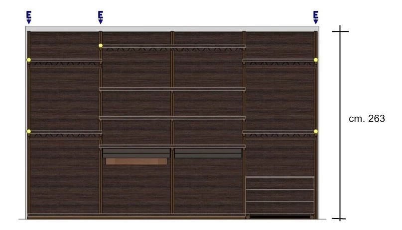 Cabina. Dimensioni prospetto