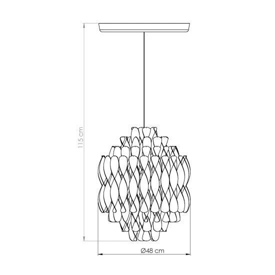 Lampada sospesa Verpan Spiral SP1 Silver