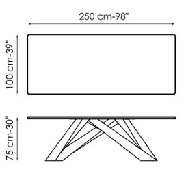 Tavolo rettangolare Bonaldo Big table