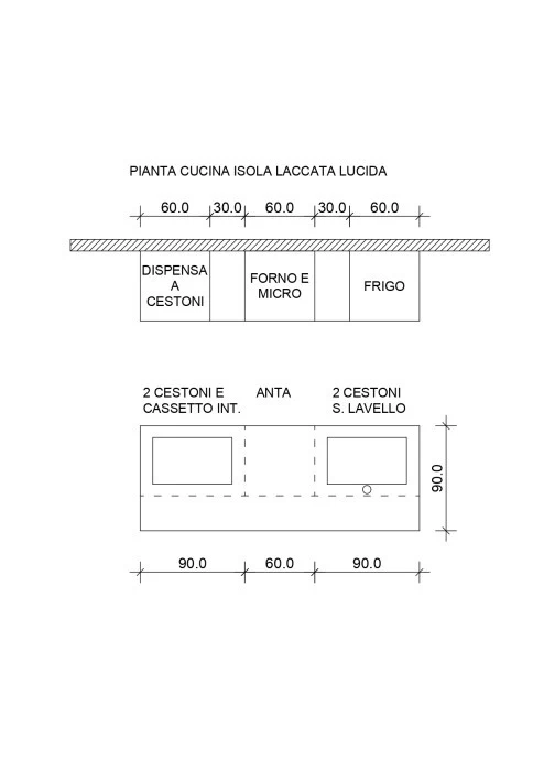 Cucina con Isola Armony YOTA