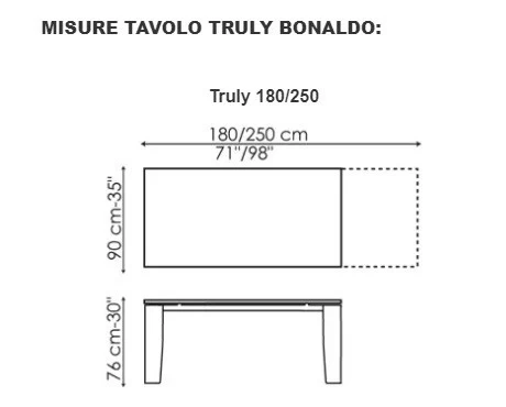 Tavolo allungabile Bonaldo Truly