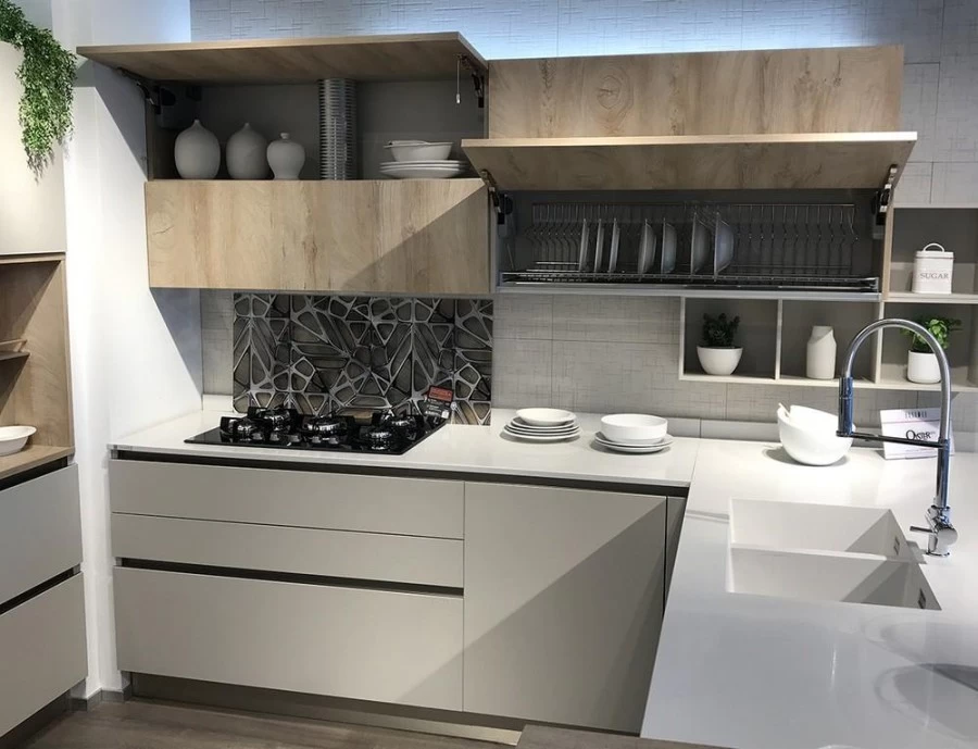 Cucina con penisola Veneta Cucine Oyster Pro