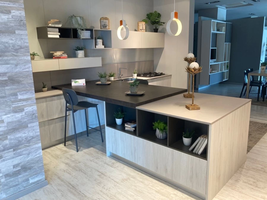 Cucina con penisola Scavolini Mood