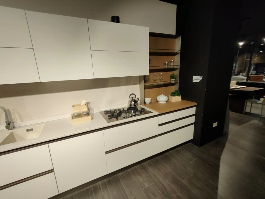 Cucina lineare Creo Kitchens TABLET HEAD