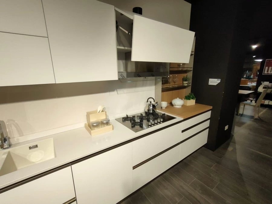 Cucina lineare Creo Kitchens TABLET HEAD