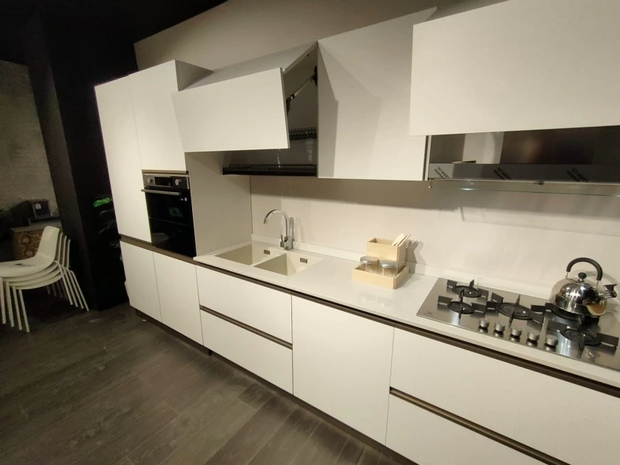 Cucina lineare Creo Kitchens TABLET HEAD