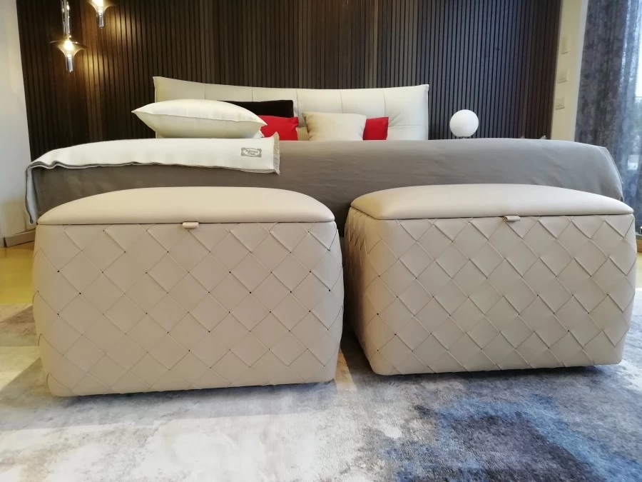 Pouf Poltrona Frau Grant De Luxe con contenitore