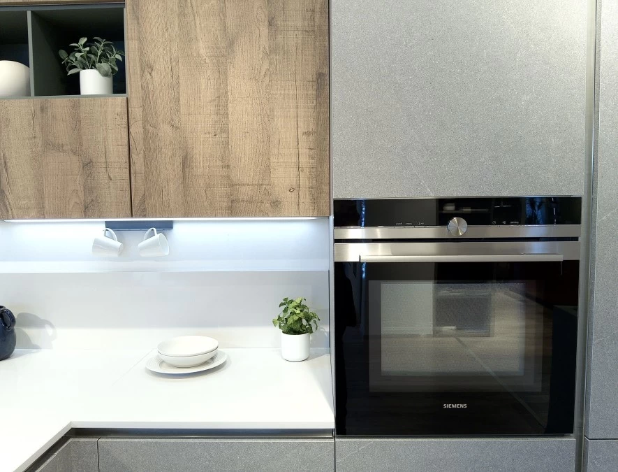 Cucina con penisola Veneta Cucine Oyster Dek