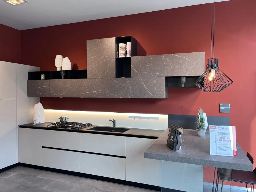 Cucina con penisola Scavolini LIBERAMENTE