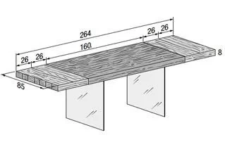 Tavolo allungabile Lago AIR Allungabile 160x85