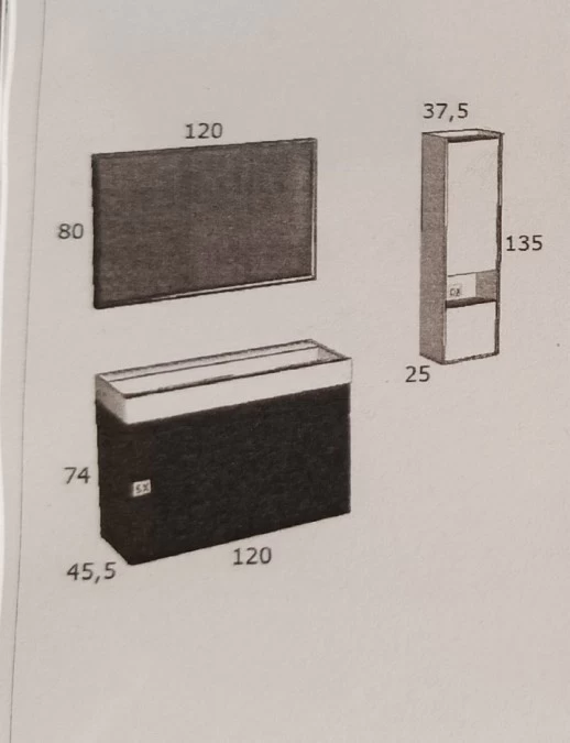 Mobile bagno Cerasa Single