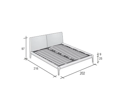 Letto matrimoniale Flou Alicudi