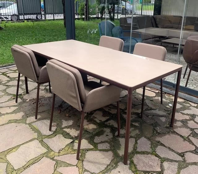 Gruppi tavoli e sedute Outdoor Möwee Set Pranzo Tavolo + 4 Poltroncine