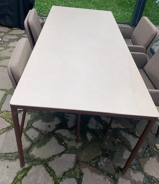 Gruppi tavoli e sedute Outdoor Möwee Set Pranzo Tavolo + 4 Poltroncine Ribbons