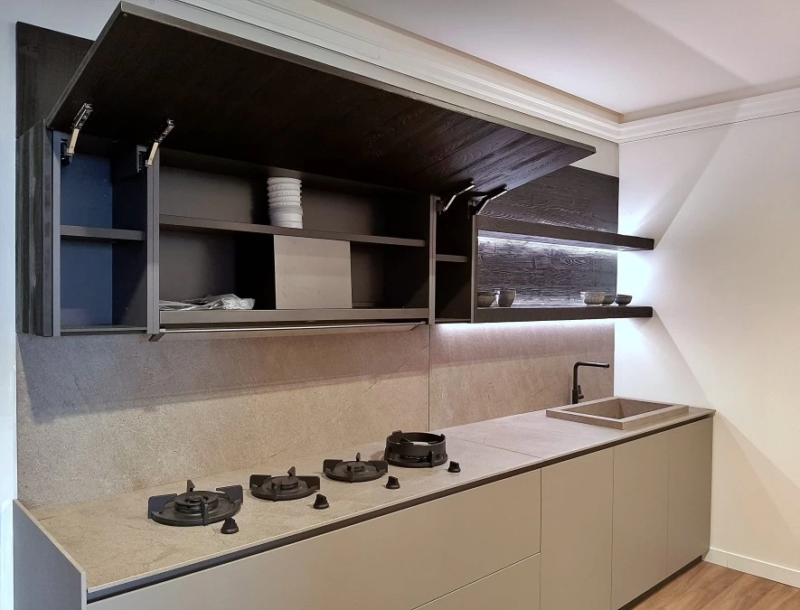 Cucina angolare Zampieri Cucine Irori  (abete carbon)