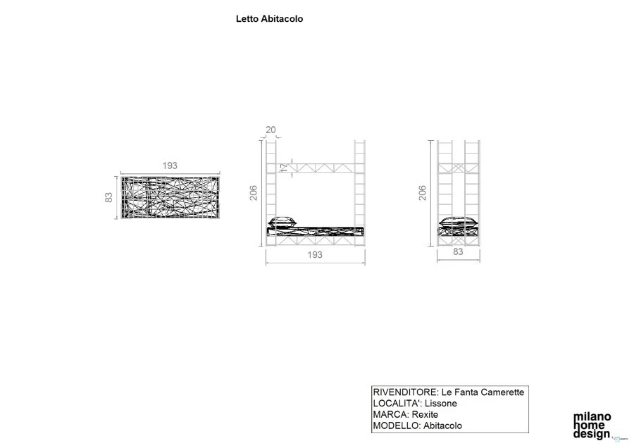 Letto singolo Rexite Abitacolo