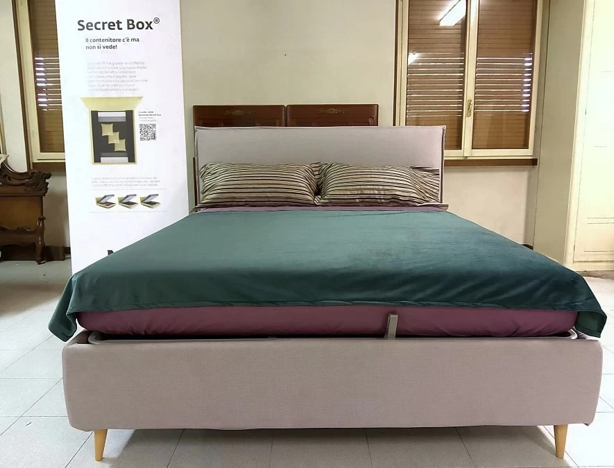 Letto matrimoniale con contenitore Noctis Spa Bob