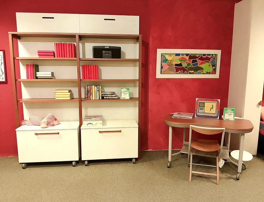 Complemento Galli Libreria Quinta con Cassapanche Boxy