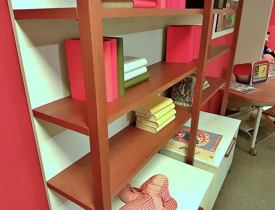 Complemento Galli Libreria Quinta con Cassapanche Boxy