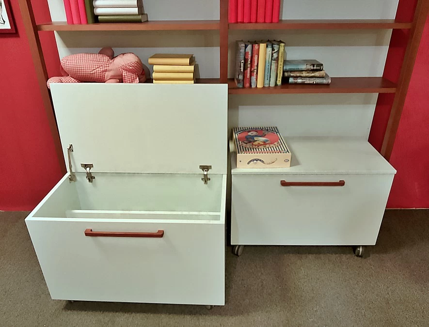 Complemento Galli Libreria Quinta con Cassapanche Boxy