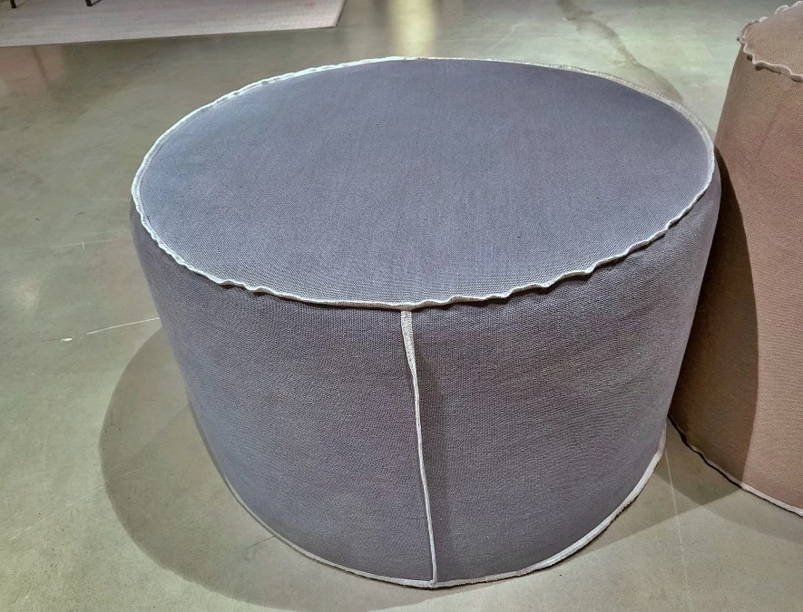 Pouf Maronese Thubo  (coppia Ecrù ed Azzurro )