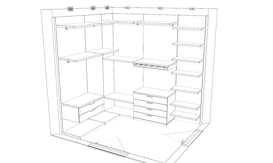 Cabina armadio Tomasella Pratico System