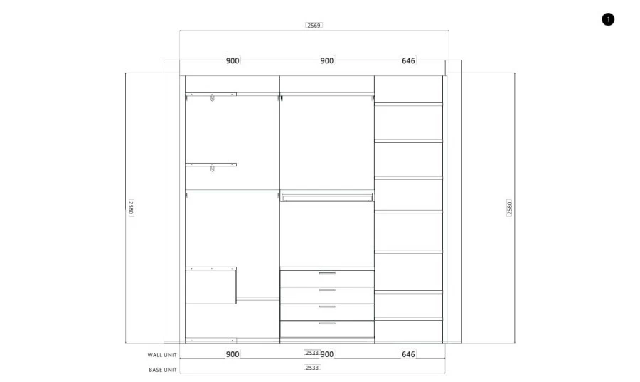 Cabina armadio Tomasella Pratico System