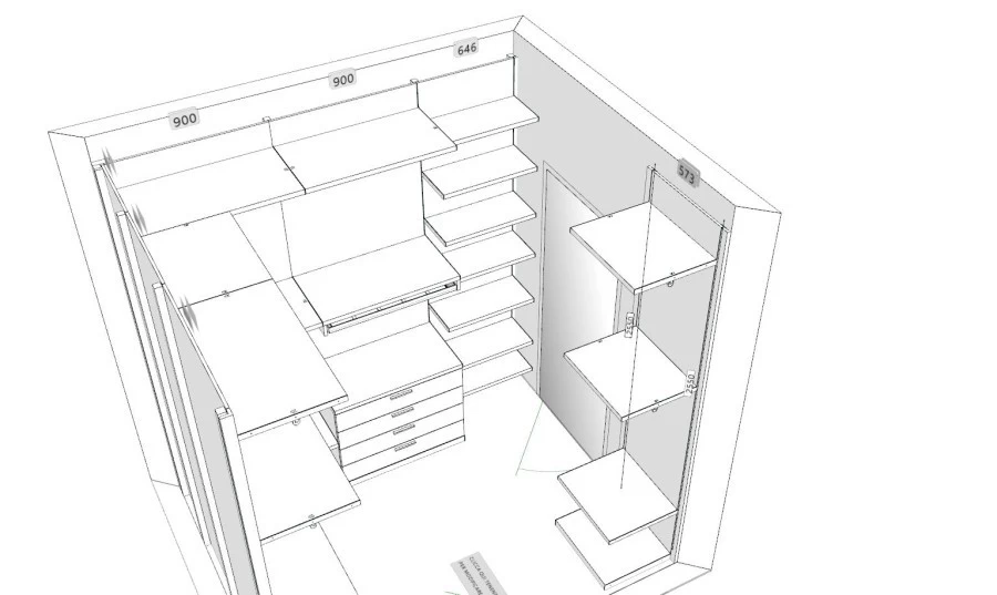 Cabina armadio Tomasella Pratico System