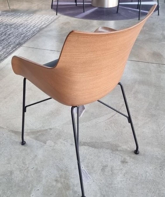 Sedia con braccioli Kartell Q/Wood