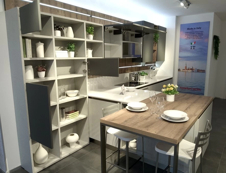 Cucina con penisola Veneta Cucine Oyster Pro