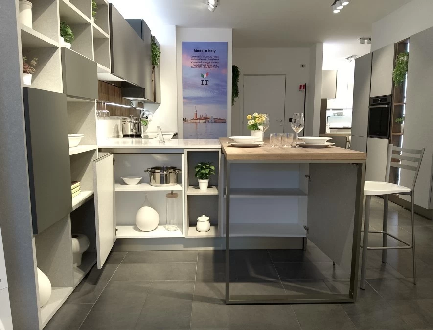 Cucina con penisola Veneta Cucine Oyster Pro