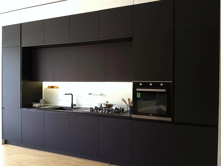 Cucina lineare Forma 2000 Colibrì Total Black