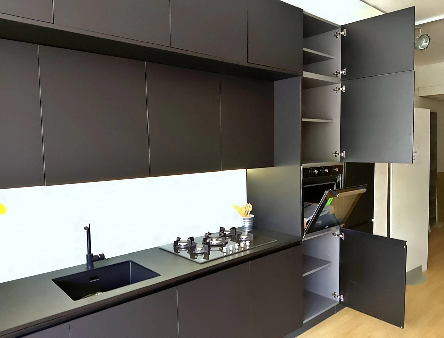 Cucina lineare Forma 2000 Colibrì Total Black