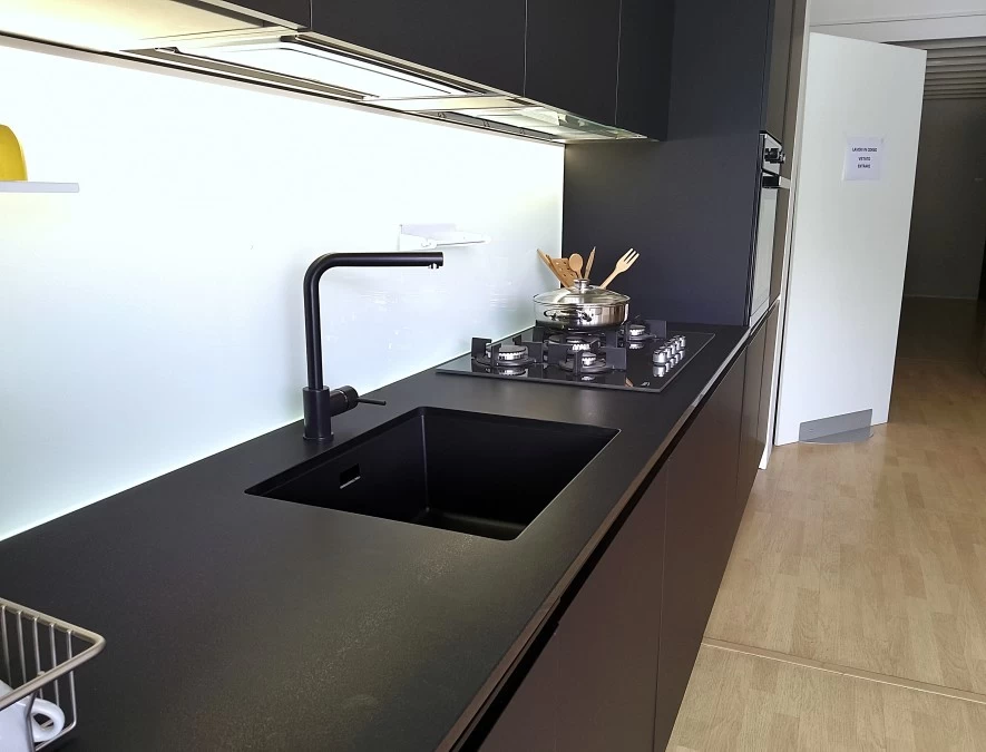 Cucina lineare Forma 2000 Colibrì Total Black