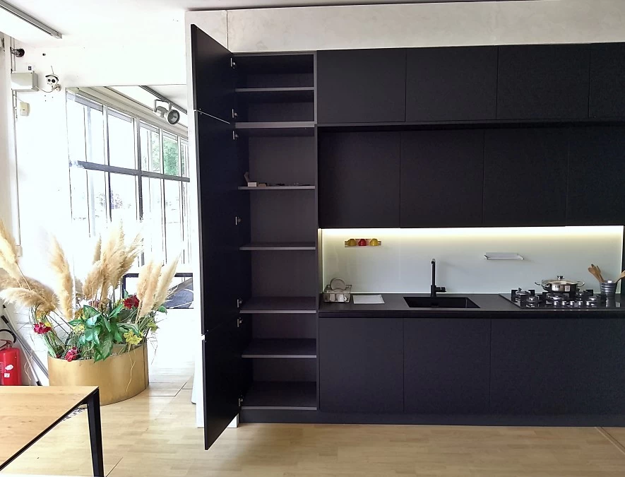 Cucina lineare Forma 2000 Colibrì Total Black