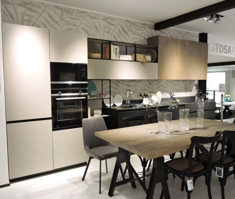 Cucina lineare Stosa Cucine METROPOLIS + ALIANT + NATURAL