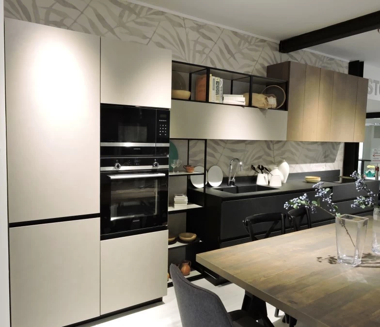 Cucina lineare Stosa Cucine METROPOLIS + ALIANT + NATURAL