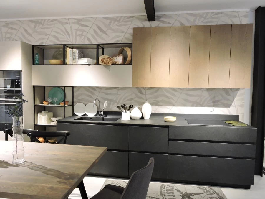 Cucina lineare Stosa Cucine METROPOLIS + ALIANT + NATURAL