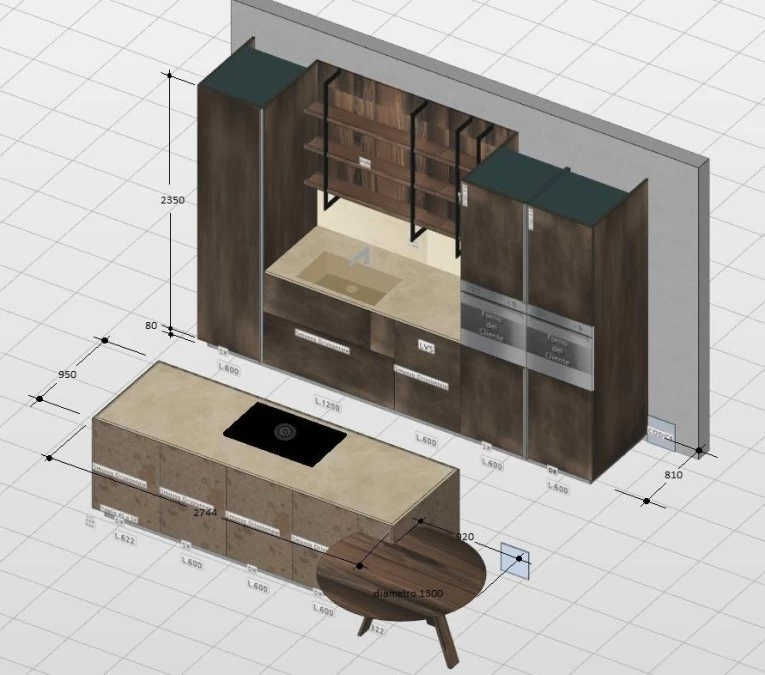 Cucina con Isola Zampieri Cucine Segni