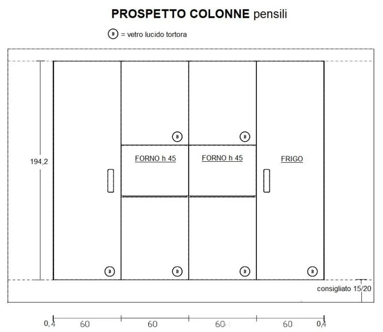 Cucina con Isola Lago 36e8