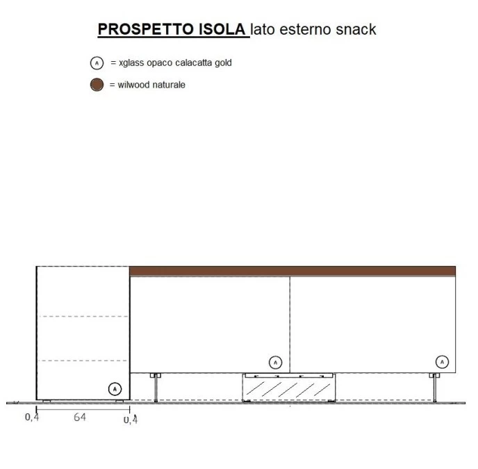 Cucina con Isola Lago 36e8