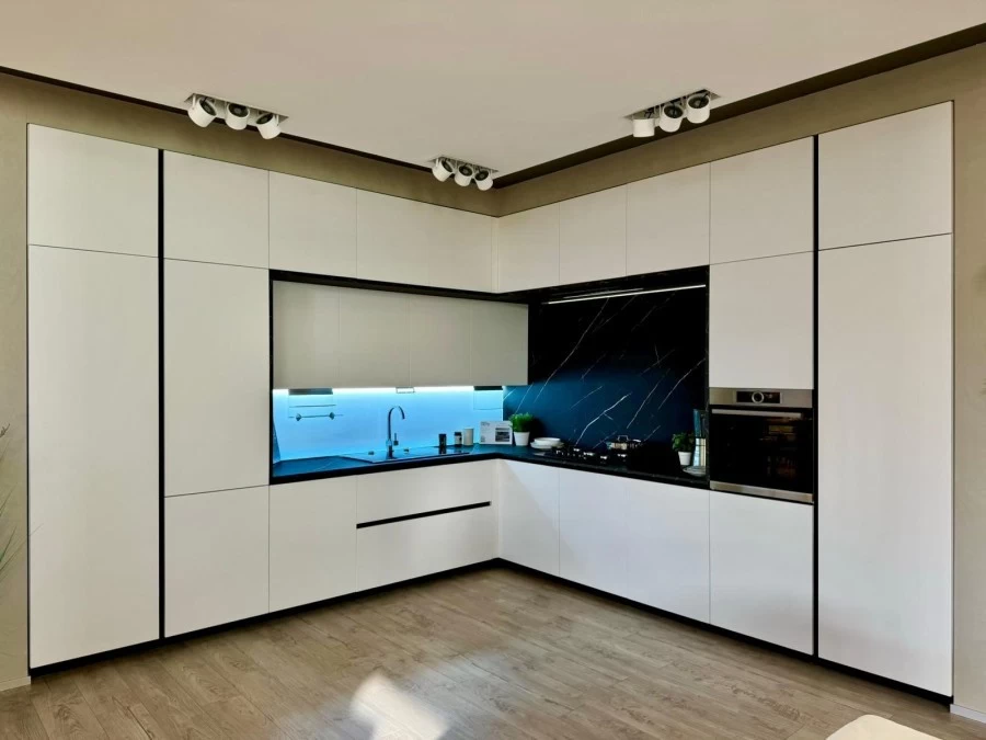 Cucina angolare Veneta Cucine LOUNGE SHELLSYSTEM